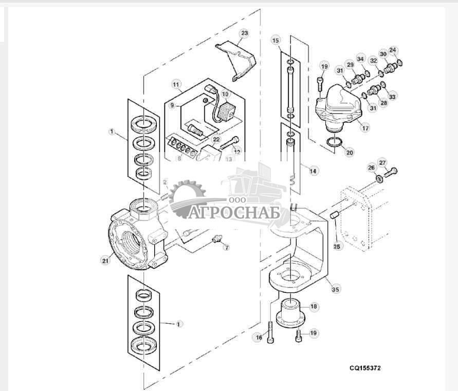 TWO-SPEED YOKE, PIVOTS AND CAPS 